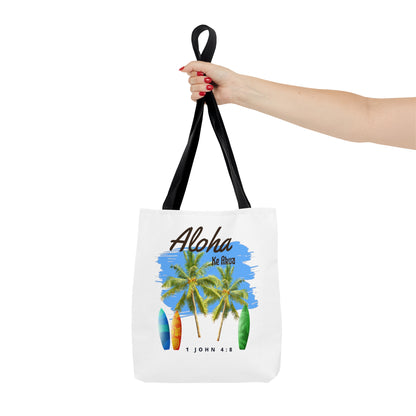 Aloha Ke Akua Surfboards Tote Bag