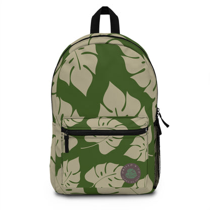 Green & Beige Backpack