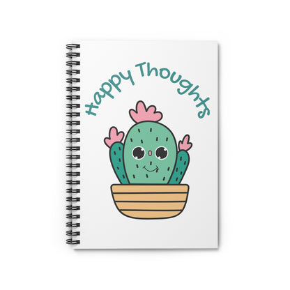 Happy Thoughts Spiral Notebook - Ruled Line