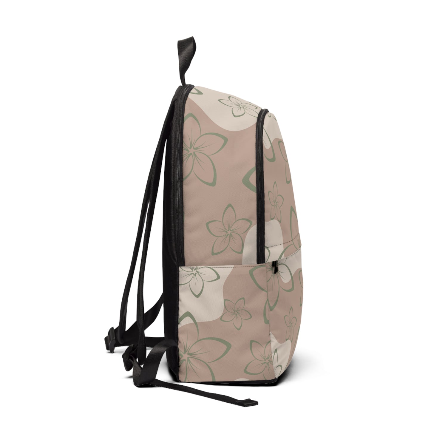 Beige Plumeria Backpack