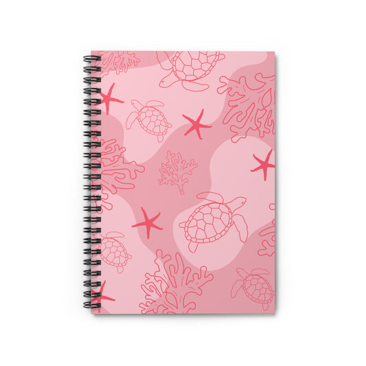 Coral Notebook - Ruled Line