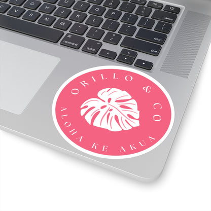 Pink Logo Sticker