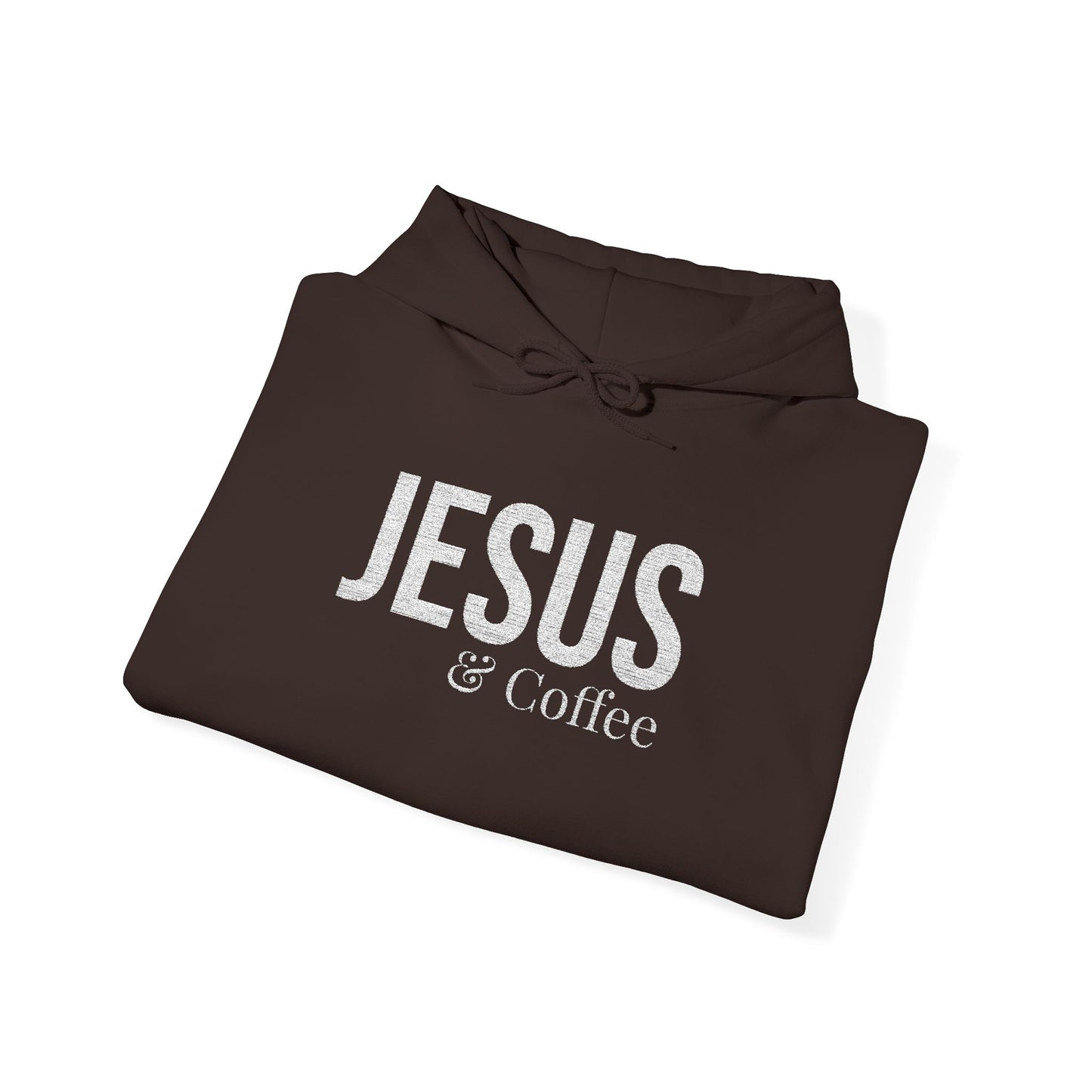 Jesus & Coffee Embroidered Hoodie