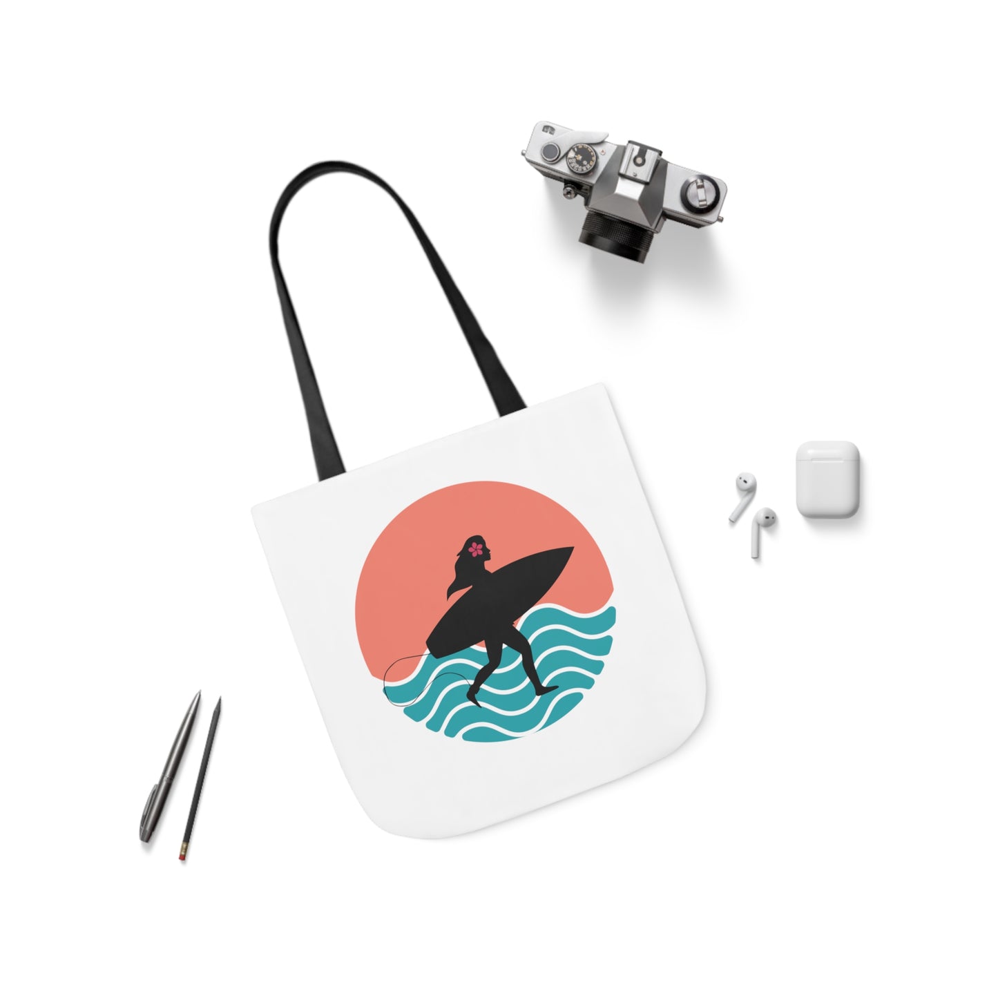 Surfer Girl Tote Bag