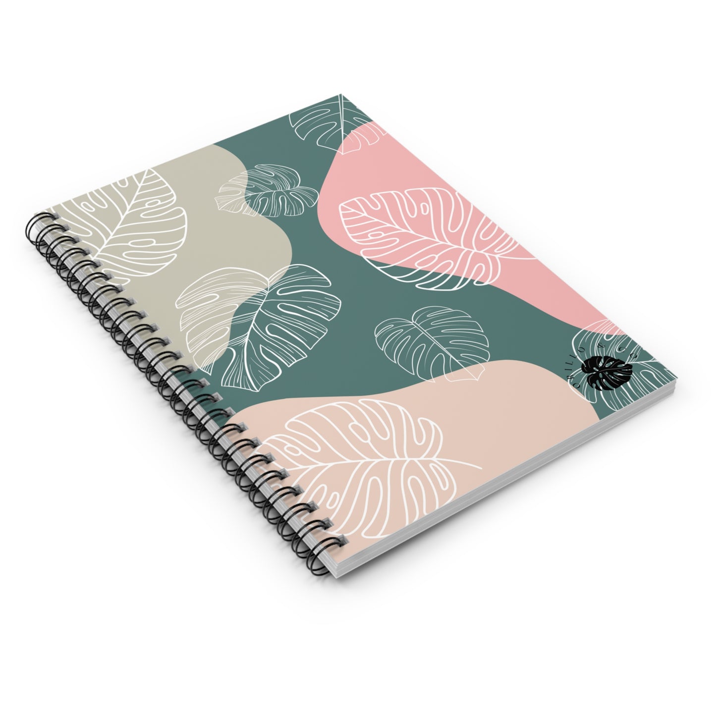 Monstera Spiral Notebook - Ruled Line