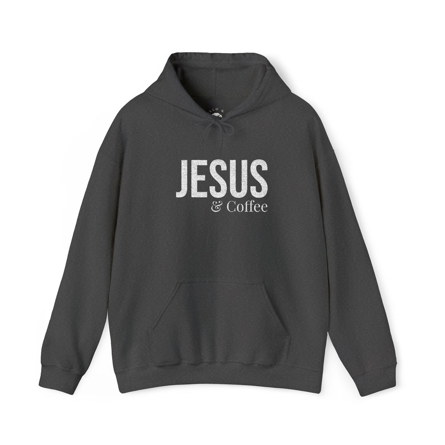 Jesus & Coffee Embroidered Hoodie