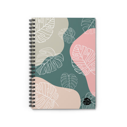 Monstera Spiral Notebook - Ruled Line