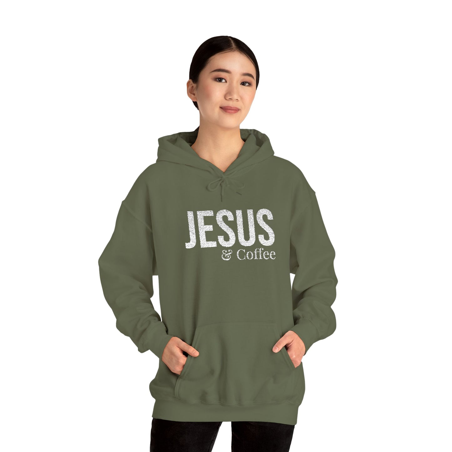 Jesus & Coffee Embroidered Hoodie