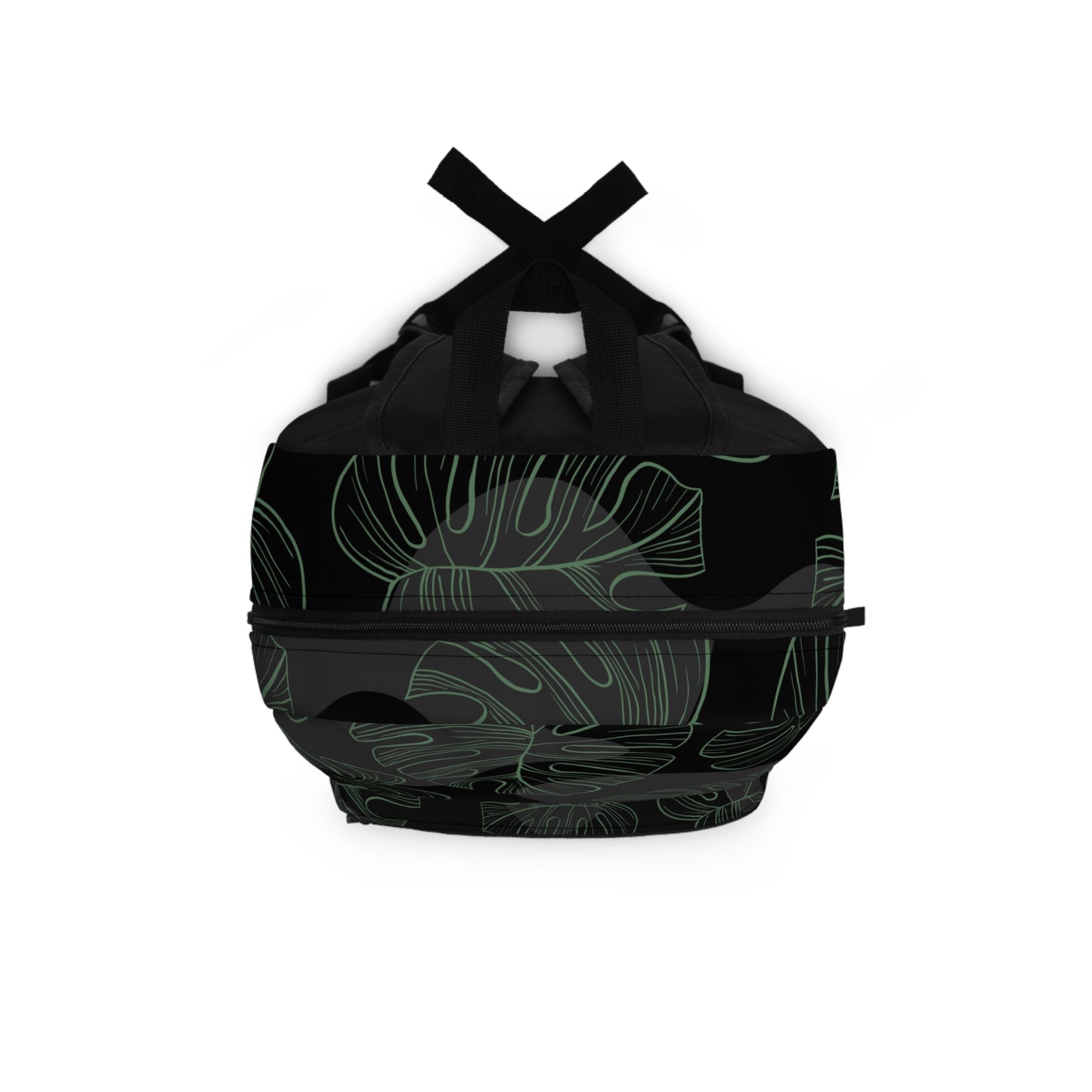 Black & Green Monstera Backpack