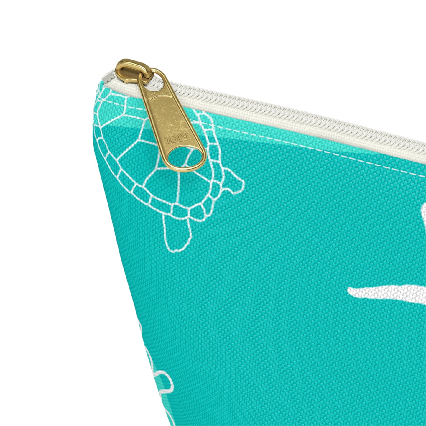 Teal Ocean Accessory Pouch w T-bottom