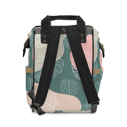 Monstera Diaper Backpack