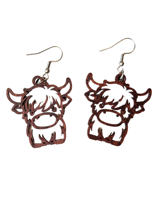 Highland Cow Earrings