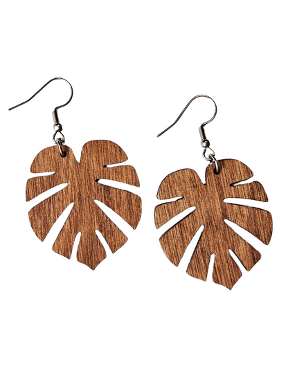 Monstera Earrings