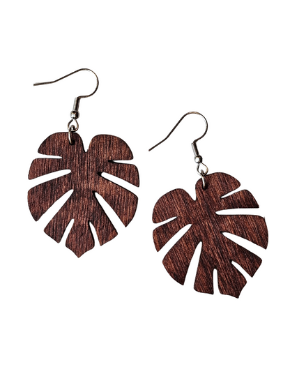 Monstera Earrings