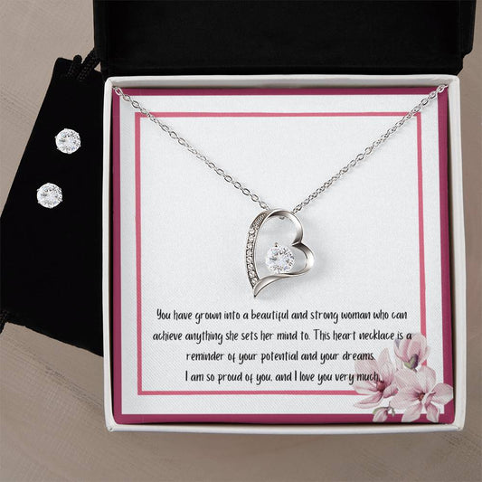 Forever Love Necklace & Earring Set